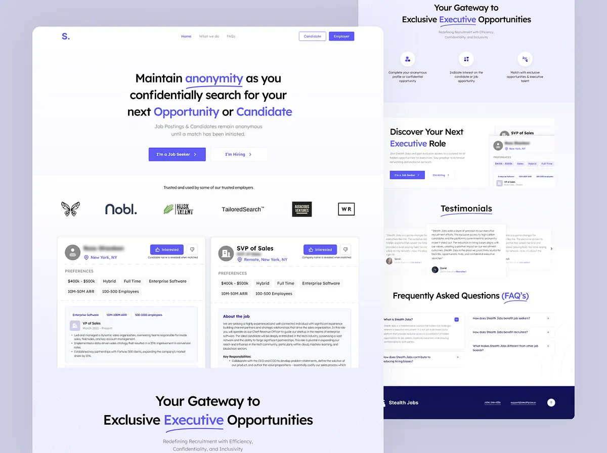 Stealth Jobs — Executive Recruitment