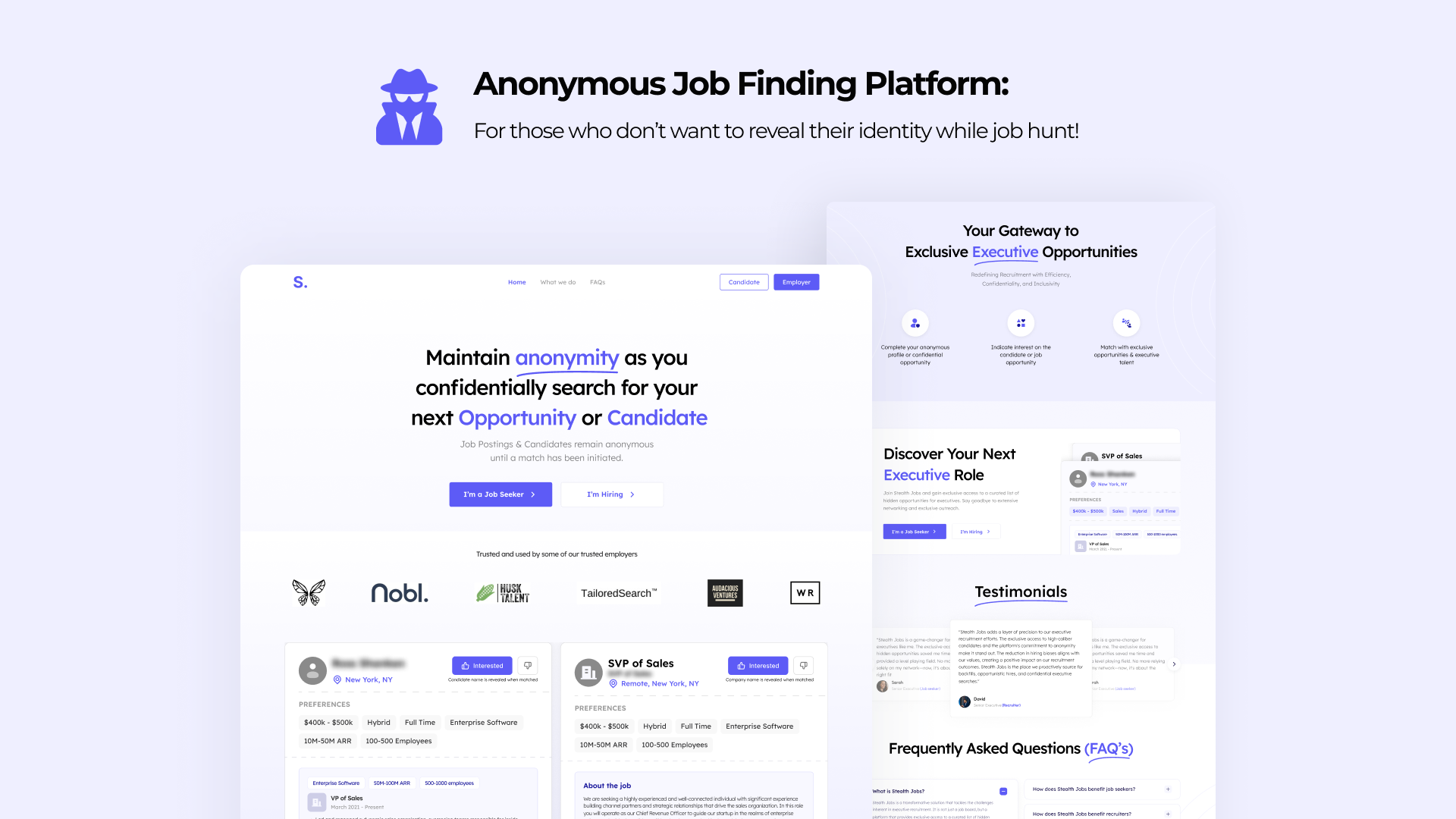 Privacy-First Job Platform